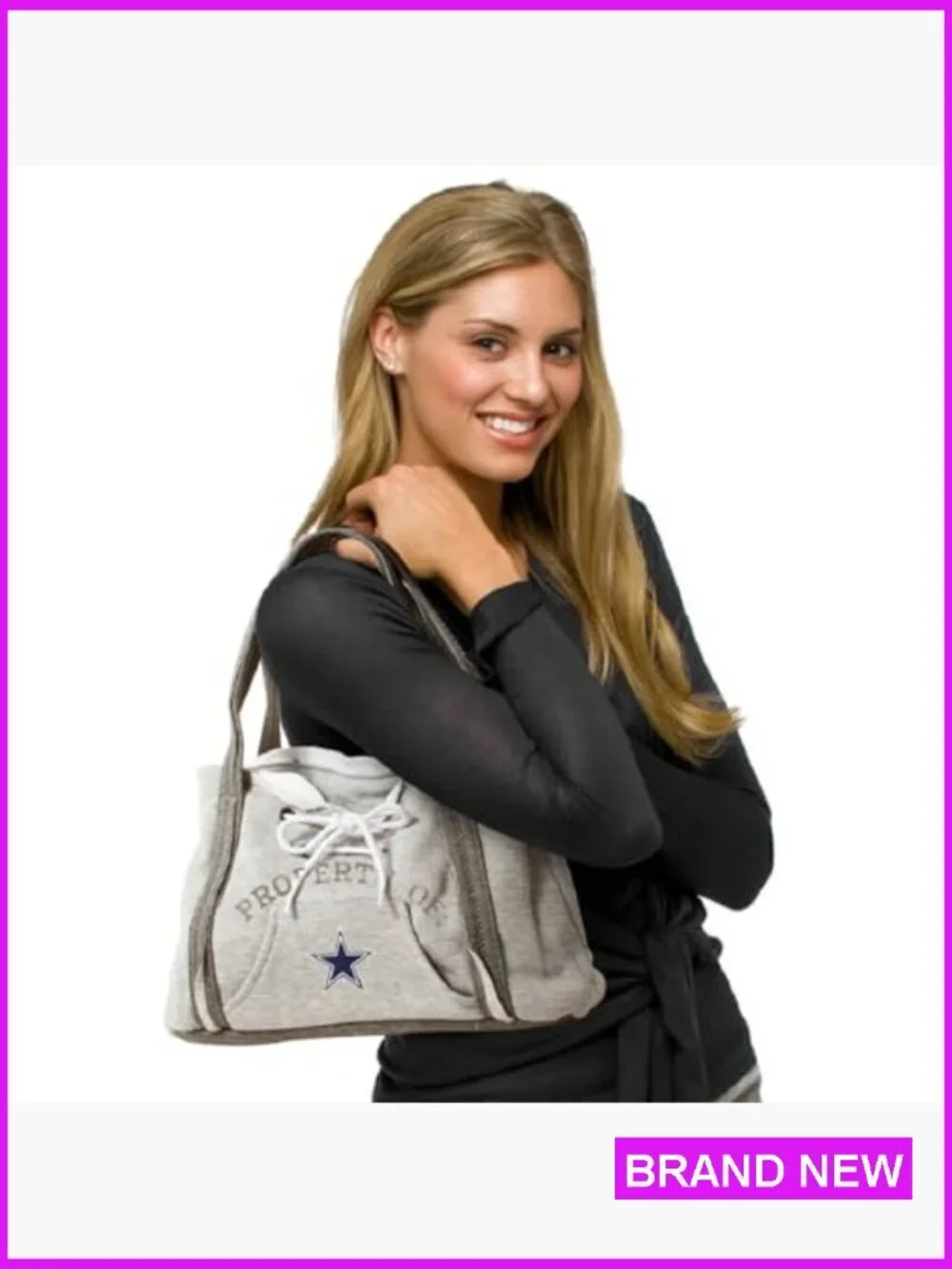 NFL Hoodie Purse Officially Licensed Team Logo Pouch Crossbody Bag Unique Gift